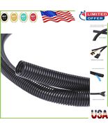 Versatile 10ft Split Wire Loom Tubing in Black – 1/4&quot;, 3/8&quot;, 1/2&quot; Options - $525.30 MXN
