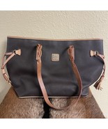 Dooney &amp; Bourke Eva Bailey Travel Tote Bag Brown Pebbled Leather  Handbag  - $54.82