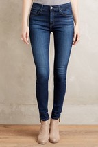 AG Farrah High Rise Skinny Jeans Anthropologie Medium Blue Size 26R - £31.87 GBP