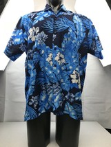 Rima Hawaiian Shirt Mens Size L Blue KG PP - £19.33 GBP