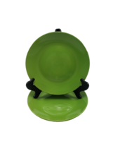 Royal Norfolk Dinner Plates LIME Green 11&quot; Set Of 2 - $12.86
