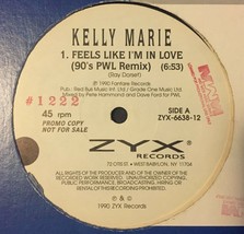 Feel&#39;s Like I&#39;m In Love (90&#39;s PWL Remix)  Kelly Marie ZYX Music 12&quot; Vinyl Record - £5.54 GBP