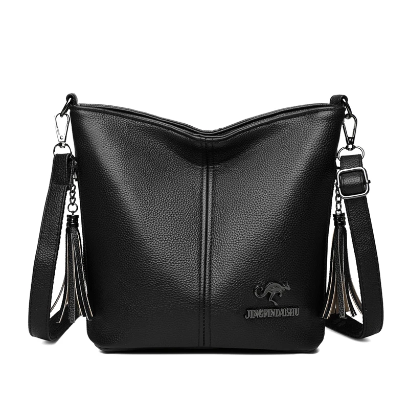 Hand Crossbody Bags for Women New Designer Handbags Leather Shoulder Bags Tassel - $27.65