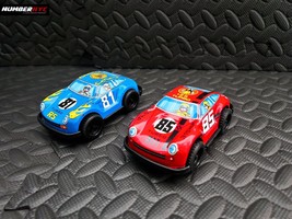 2x Vintage Jimmy Toys PORSCHE 911 TURBO RS Friction TIN RACE CARS Red 85... - $49.49