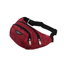[Multi-Ziper] Crimson Multi-Purposes Fanny Waist Pack / Back Pack / Travel Lu... - £26.80 GBP