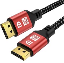 DisplayPort Cable 2.1 DP Cable 5m 16K 10K 8K@60Hz 4K@144Hz 2K@240Hz 32.4Gbps - £13.38 GBP