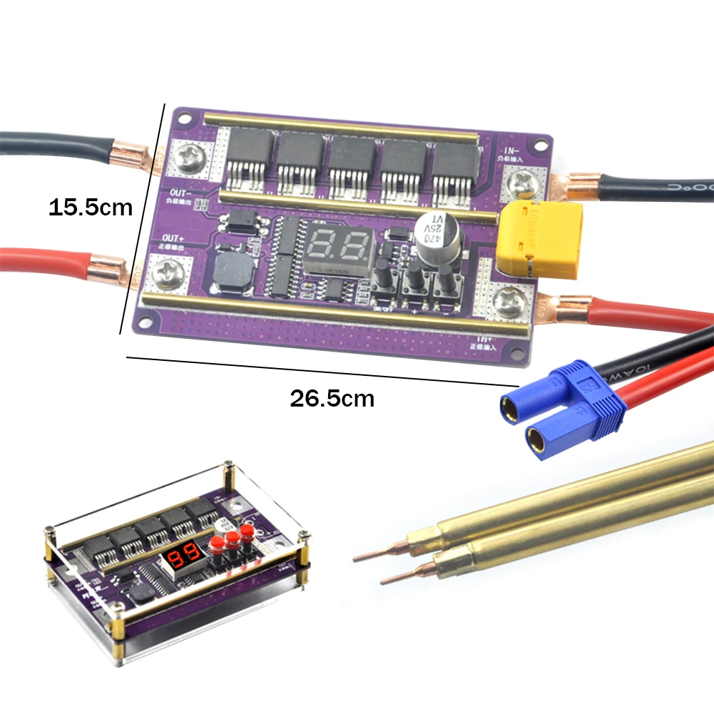 12V Spot Welder with Automatically Trigger Welding Lithium Battery Control d Kit - £55.46 GBP