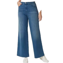 NEW GLORIA VANDERBILT BLUE WIDE LEG JEANS SIZE 10 - £33.64 GBP