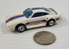 KK) 1987 Hot Wheels White Porsche 959 Park 'N Plates Diecast Car - $5.93