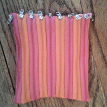Alan Stuart Zipper Purse / Accessory Bag - 18 Zippers - 6 inch x 7 inch euc - $7.91