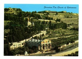   Vtg PC Jerusalem, The Church Of Gethsemane Star Cards 1150 Holyland  - £4.10 GBP