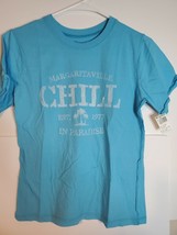Ladies Chill Margaritaville T-shirt New Sz Small Blue - $19.99