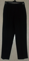 Excellent Womens Koret Petites Black Lined Dress Pant W/ Pockets Size 10P - £22.03 GBP