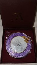 Taylor Avedon collectible Enamel Crystals Photo picture Frame purple sna... - $24.50