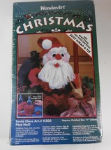 Santa Claus Yarn Felt Craft Kit Christmas K200 20 Ounce Bottle New 11&quot; - £9.30 GBP