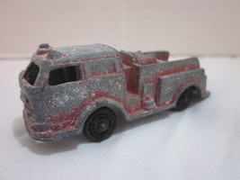 Vintage Tootsie Toy Pumper Fire Truck Die Cast Metal Red - £3.98 GBP