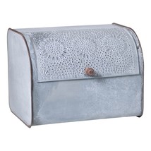 Bread Box in Weathered Zinc  Vintage Country Farmhouse Kitchen - $1,732.79 MXN