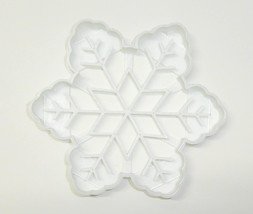 6x Snowflake Winter Fondant Cutter Cupcake Topper 1.75 IN USA FD2134 - £6.38 GBP
