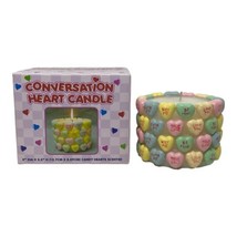 Vintage Conversation Heart Candle Scented Wax Candy Hearts Love Valentin... - £42.60 GBP
