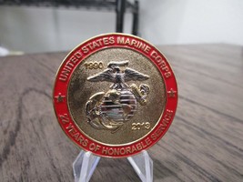 USMC 22 Years of Service Master Sergeant Tommey Lyons Challenge Coin #7718 - £7.09 GBP