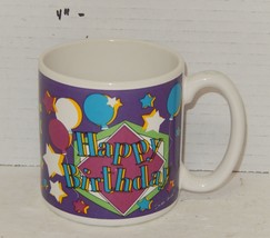 1994 Happy Birthday Mug Cup By Flowers Inc Balloons - $14.80