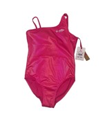 Justice Sport Girls Pink Athletic Bodysuit Swim Suit Adjustable Strap Si... - £7.85 GBP