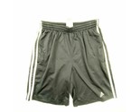 Adidas Boys Athletic Basketball Shorts Size L Black Polyester TL1 - £5.83 GBP