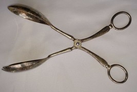 Vintage Leonard Silverplare Italy Server Scissor Tongs Pastry Sandwich Salad - £20.88 GBP