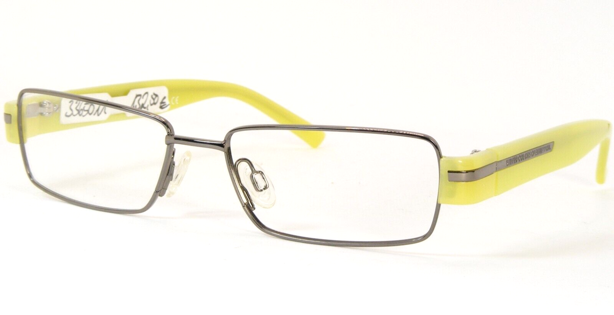 United Colors of Benetton BE119-02 K60 Gunmetal / Citron Lunettes 53 16 140 - $66.16