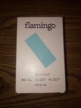 Flamingo Face Wax Kit 20 Wax Strips 6 Post Wax Cloths 1 Calming Serum NIB - $6.99