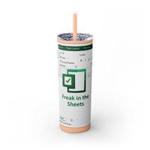 Freak in the Sheets Spreadsheet Themed Tumbler Office Humor Gift Funny D... - $34.99