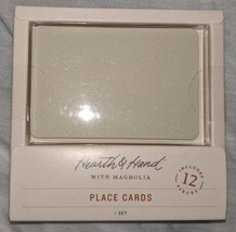 Hearth Hand Magnolia 60 Place Cards 12/box X5 Ivory Embossed Party Weddi... - $15.81