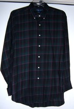 RALPH LAUREN BLAKE Tartan Plaid Shirt Brushed Cotton L/S Polo Logo Men&#39;s... - £29.89 GBP
