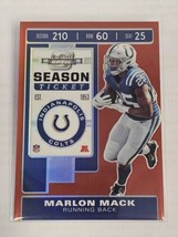 2019 Panini Contenders Optic Red #29 Marlon Mack #60/199 Colts - £3.14 GBP