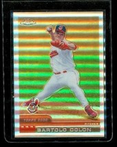 2000 Topps Chrome Refractor Baseball Card #366 Bartolo Colon Cleveland Indians - £15.61 GBP