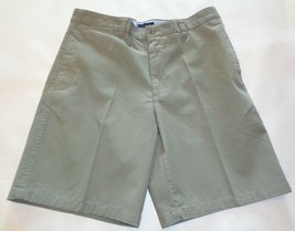 Club Room Size 42 Cactus Green Cotton New Mens Flat Front Shorts - £46.97 GBP