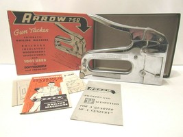 Vintage Arrow T50 Heavy Duty Stapler Automatic Nailing Machine Usa Genuine Works - $28.19