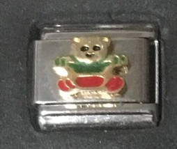 Teddy Bear Enamel Wholesale Italian Charm 9MM K52 Style Rg - £10.09 GBP