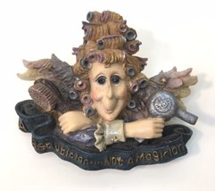 Vtg TBC “A Beautician…Not a Magician” Pin Brooch 1997 Hairdresser Hairstylist - £9.59 GBP