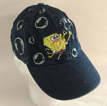 Cutest Spongebob Squarepants Girls Hat embroidered denim adjustable Nickelodeon - £9.46 GBP