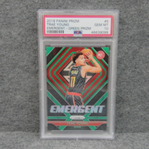 2018 Panini Prizm Emergent Green Trae Young RC Rookie PSA 10 GEM MINT #5 - £63.17 GBP