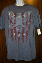 DELTA PRO WEIGHT ADULTS PATROTIC EAGLE FLAG T-SHIRT Size S OR L NWT - £7.97 GBP