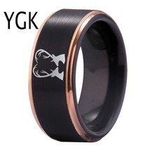 New Design JEWELRY Tungsten Ring Couple DEER Heart Design Ring Animal Ring Fashi - £29.16 GBP
