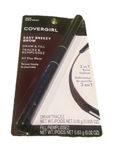 Covergirl Easy Breezy Brow Draw &amp; Fill 2 in 1 Brow Definer #400 Rich Bro... - $14.24