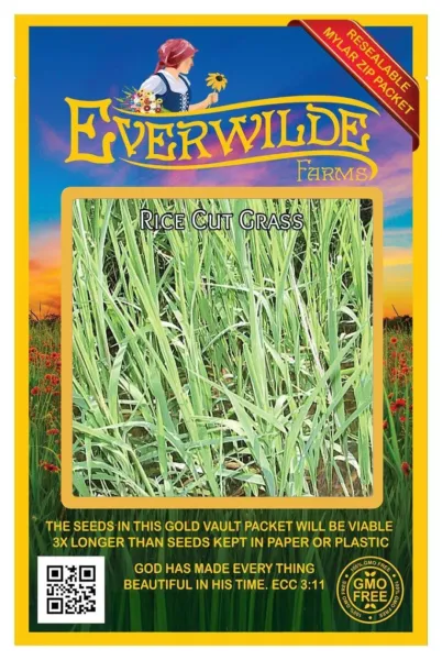 1000 Rice Cut Grass Native Grass Seeds Farms Mylar Seed Packet Fresh Garden - £6.35 GBP