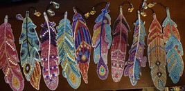 10 feather diamond art bookmarks - $189.54 MXN