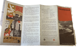 Vintage Haleakala National Park Maui Hawaii Fold Out Brochure 1967 - £12.38 GBP