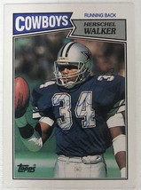 Herschel Walker Signed Autographed 1987 Topps Football Card - Dallas Cowboys - £15.65 GBP