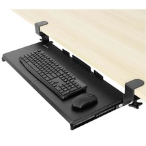VIVO Large Keyboard Tray Under Desk Pull Out with Extra Sturdy C Clamp Mount Sys - £81.52 GBP