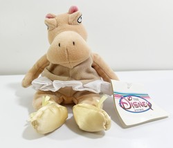 Disney Store Ballerina Hippo Fantasia 8&quot; Stuffed Bean Bag Toy with Tag - $12.86